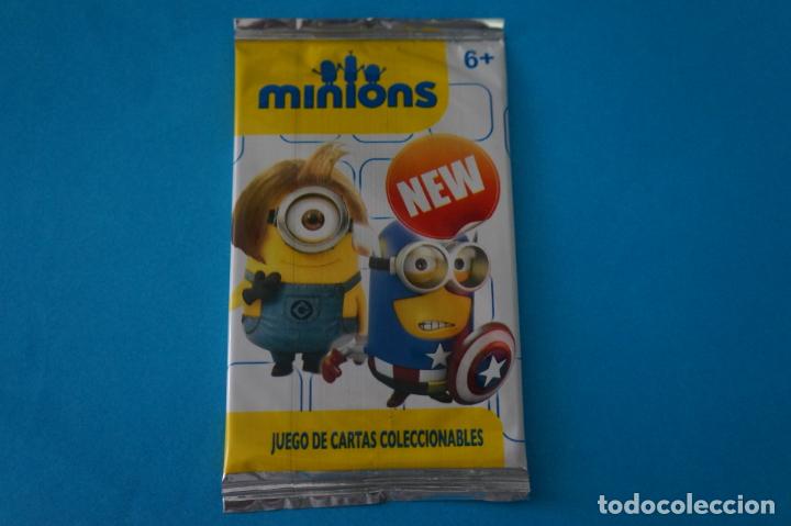 Coleccionismo cromos antiguos: SOBRE DE TRADING CARDS SIN ABRIR DE LOS MINIONS - Foto 1