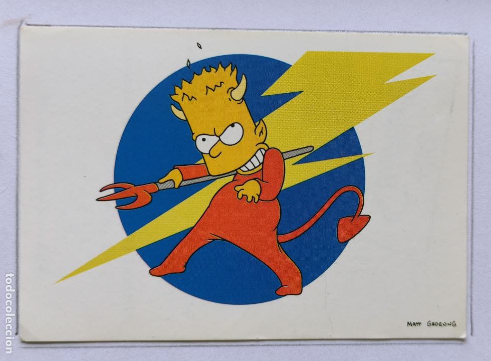 Coleccionismo cromos antiguos: CROMO N&ordm; 14 THE SIMPSONS , PANINI 1999 - Foto 1
