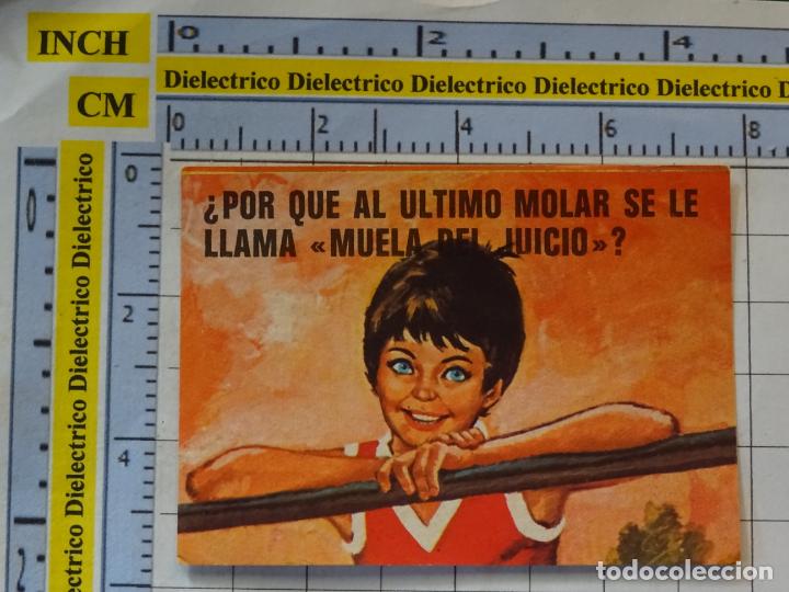 Colecionismo Cromos antigos: CROMO CROMITO CHUCHER&Iacute;AS. &Aacute;LBUM BIMBO EL PORQUE DE LAS COSAS 3 1972. 44 MUELA DEL JUICIO