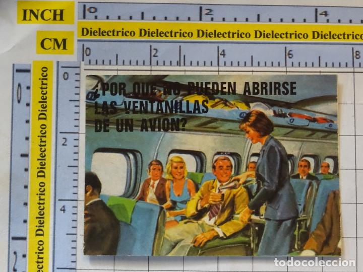 Collectionnisme Cartes &agrave; collectionner anciennes: CROMO CROMITO CHUCHER&Iacute;AS. &Aacute;LBUM BIMBO EL PORQUE DE LAS COSAS 3 1972. 5 AVI&Oacute;N AZAFATA