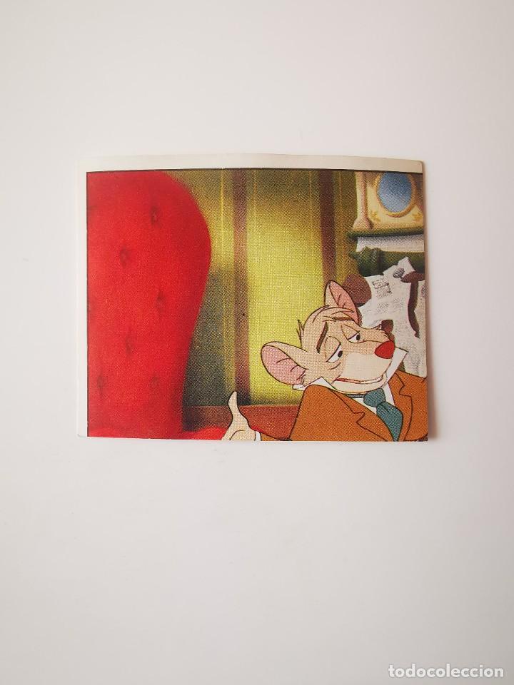Colecionismo Cromos antigos: CROMO PEGATINA SIN PEGAR DEL ALBUM DISNEY BASIL RATON SUPERDETECTIVE PANINI 87
