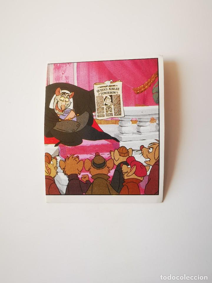 Colecionismo Cromos antigos: CROMO PEGATINA SIN PEGAR DEL ALBUM DISNEY BASIL RATON SUPERDETECTIVE PANINI 33