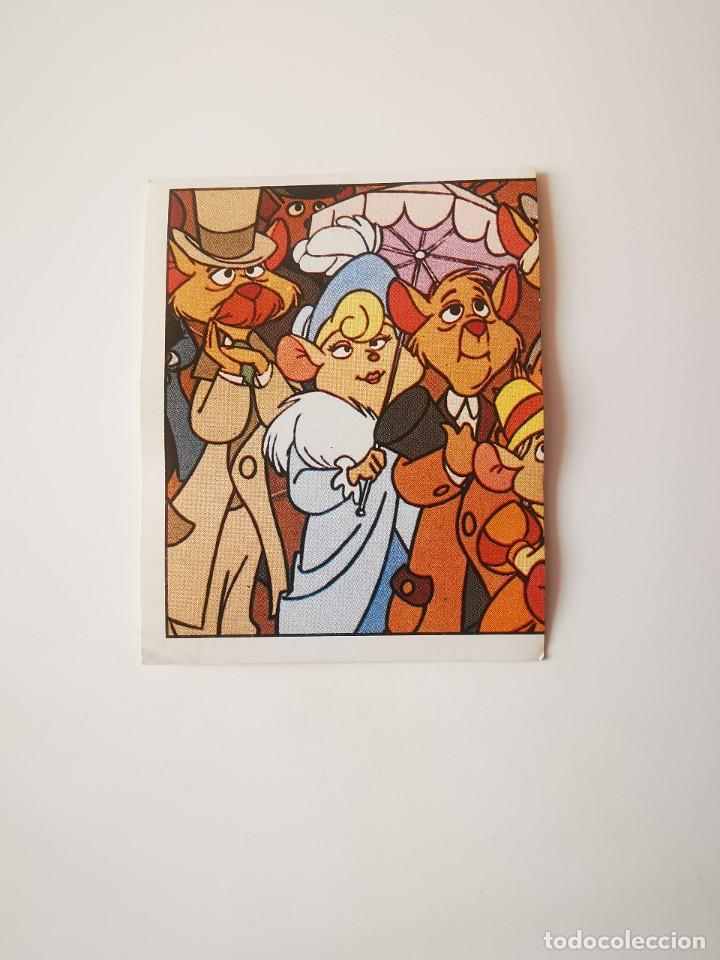 Colecionismo Cromos antigos: CROMO PEGATINA SIN PEGAR DEL ALBUM DISNEY BASIL RATON SUPERDETECTIVE PANINI 191