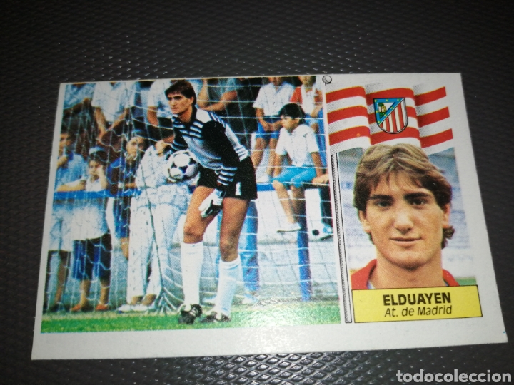 Coleccionismo cromos antiguos: CROMO ELDUAYEN, &Uacute;LTIMOS FICHAJES N 27,ATL&Eacute;TICO DE MADRID, EDICIONES ESTE LIGA 86 87, NUEVO,SIN PEGAR