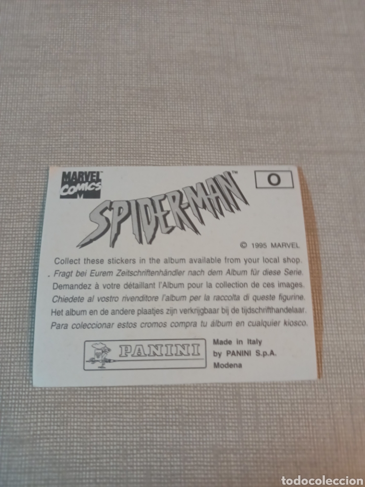 Coleccionismo cromos antiguos: Cromos spider-man 1995 Marvel c&oacute;mics PANINI N&deg;0 spiderman - Foto 2