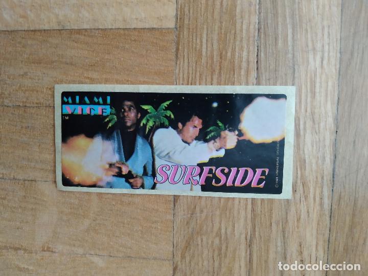 Coleccionismo Cromos antiguos: PEGATINA CROMO CHICLE CORRUPCION EN MIAMI. 1984. VER FOTOS
