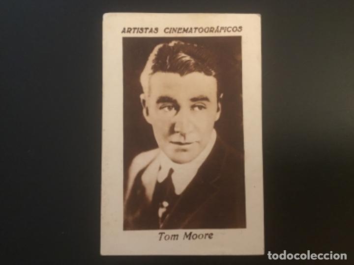 Collectable Antique Stickers: Colecci&oacute;n Artistas Cinematograficos Tom Moore publicidad L&rsquo;as de les gores i capells Valls i Giberne