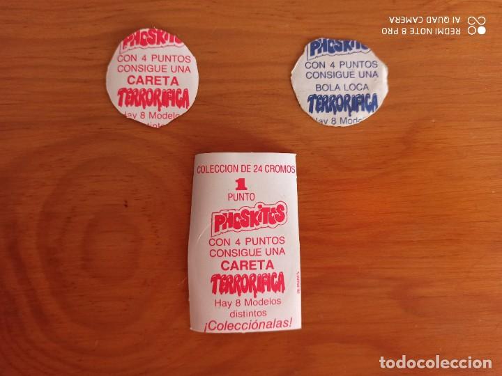 Coleccionismo cromos antiguos: Lote Pegatinas Carabolas Phoskitos - Foto 2