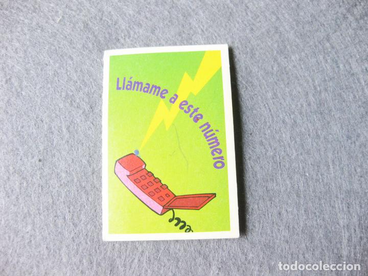 Collectionnisme Cartes &agrave; collectionner anciennes: CROMO BOLLYCAO ESPEJISMOS - LL&Aacute;MAME A ESTE N&Uacute;MERO
