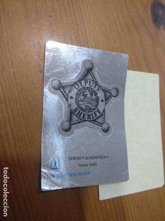Coleccionismo cromos antiguos: CROMO PHOSKITO INSIGNIA SHERIFF DE KENTUCKY