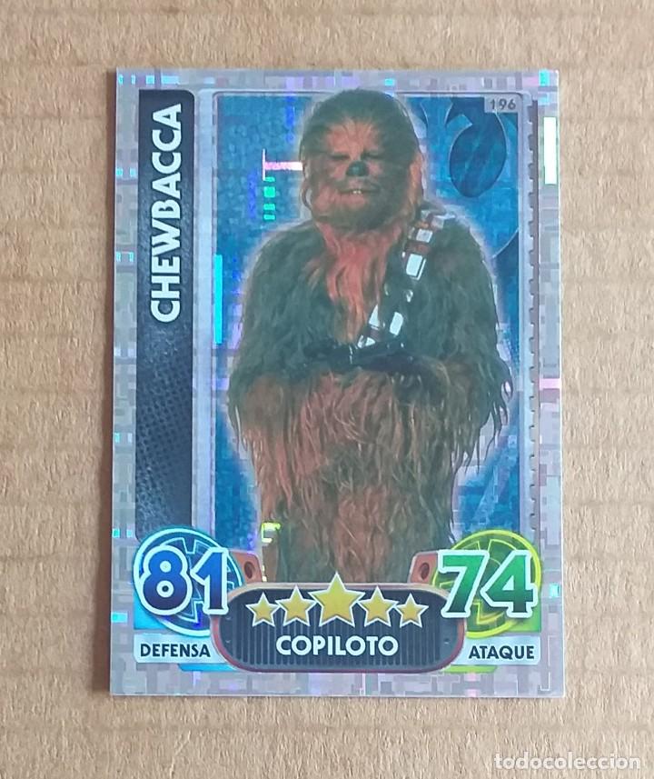 Coleccionismo cromos antiguos: Cromo n&ordm; 196 CHEWBACCA STAR WARS FORCE ATTAX topps 2015.