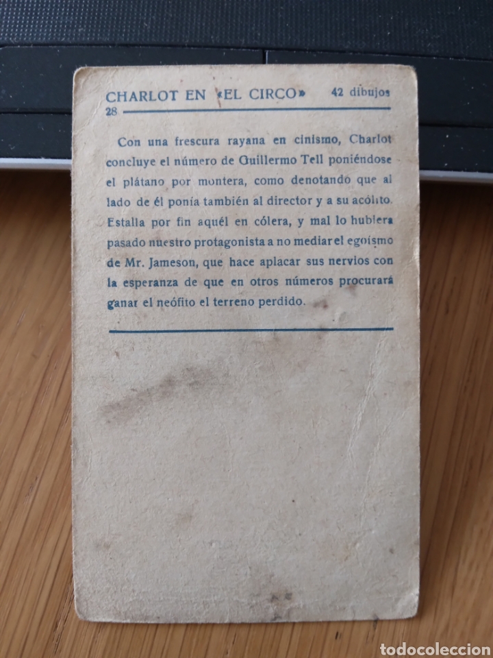 Coleccionismo cromos antiguos: Cromo Charlot en el circo - Foto 2