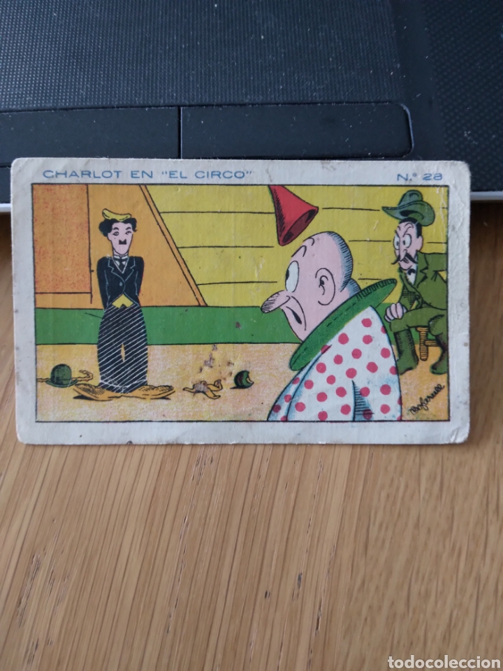 Coleccionismo cromos antiguos: Cromo Charlot en el circo - Foto 1