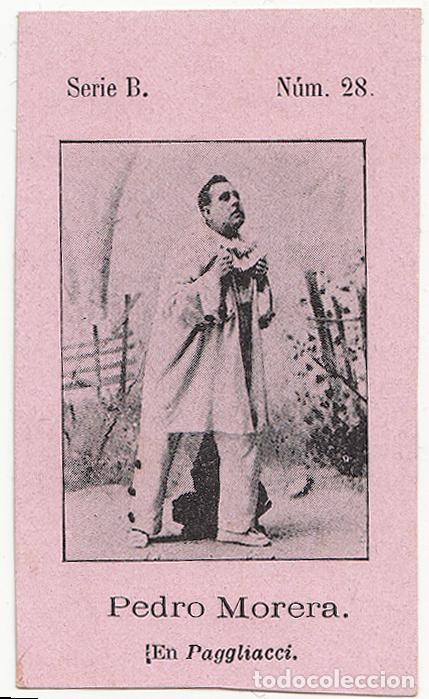 Collectionnisme Cartes &agrave; collectionner anciennes: Pedro Morera en &laquo;Pagliacci&raquo; - Fototipia Serie B N&uacute;mero 28 - Tenor &Oacute;pera Leoncavallo