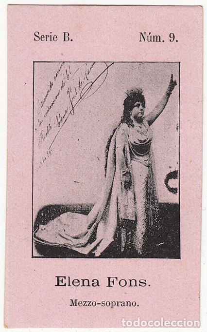 Collectionnisme Cartes &agrave; collectionner anciennes: Elena Fons en &laquo;Tannh&auml;user&raquo; - Fototipia Serie B N&uacute;mero 9 - Soprano &Oacute;pera Wagner