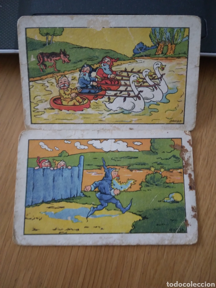Coleccionismo cromos antiguos: cromos los alegres enanos Pe,Ter y Pan , chocolates Solsona - Foto 1