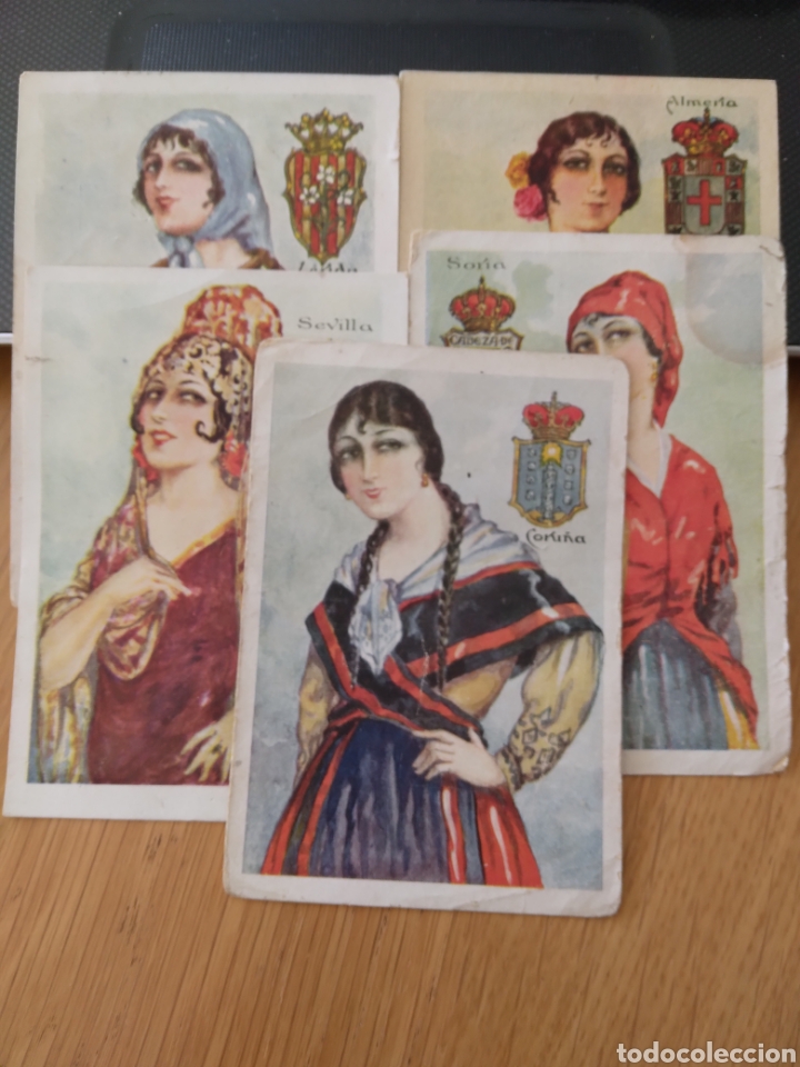 Coleccionismo cromos antiguos: cromos trajes tipicos chocolates Amatller - Foto 1