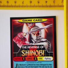 Collezionismo Figurine antiche: 1991 CROMO TRADING CARD VIDEOJUEGOS SEGA SUPER PLAY VIDEO GAMES 61 THE REVENGE OF SHINOBI