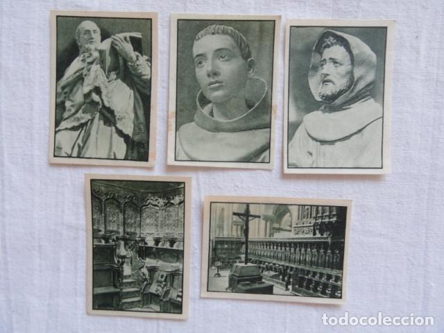 Coleccionismo Cromos antiguos: 2&ordm; &Aacute;LBUM GALLINA BLANCA. SERIE 15 - COROS Y ESCULTURAS RELIGIOSAS -. LOTE 5 CROMOS.