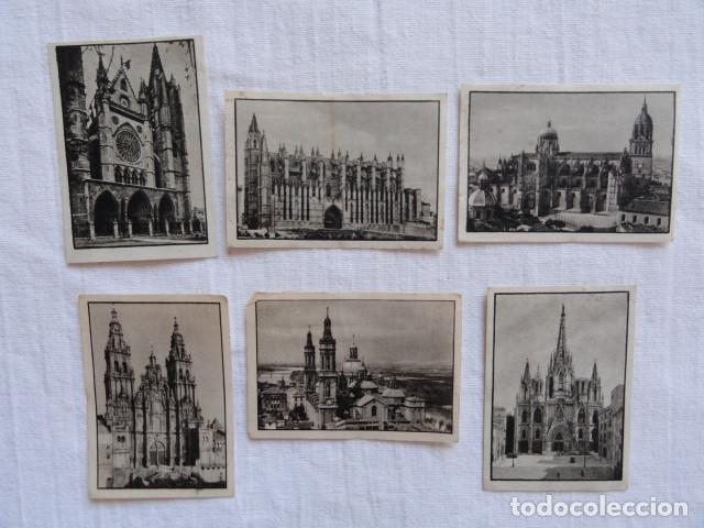 Collectionnisme Cartes &agrave; collectionner anciennes: 2&ordm; &Aacute;LBUM GALLINA BLANCA. SERIE 27 - CATEDRALES -. LOTE 6 CROMOS.