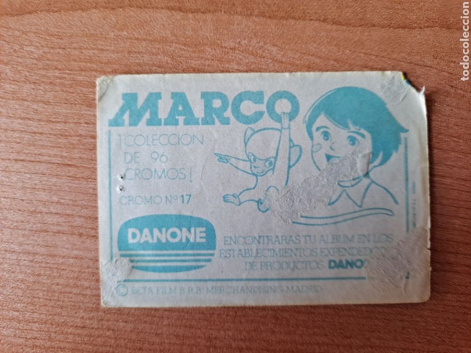 Coleccionismo cromos antiguos: Cromo N. 17. Marco. Danone - Foto 2