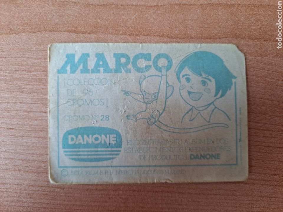 Coleccionismo cromos antiguos: Cromo N. 28. Marco. Danone - Foto 2