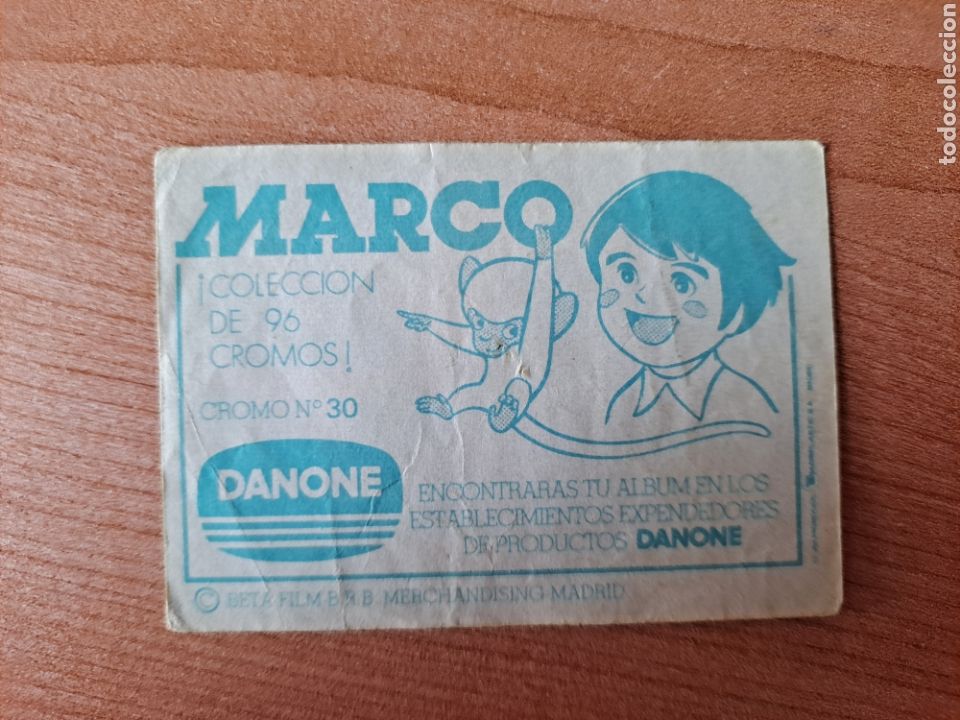 Coleccionismo cromos antiguos: Cromo N. 30. Marco. Danone - Foto 2