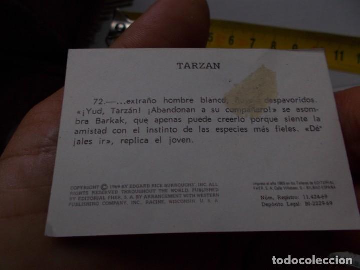 Coleccionismo cromos antiguos: ANTIGUO CROMO DE TARZAN, A&Ntilde;O 1969 - Foto 2