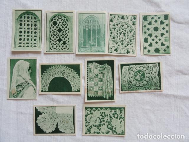Collectionnisme Cartes &agrave; collectionner anciennes: 2&ordm; &Aacute;LBUM GALLINA BLANCA. SERIE 46 - ENCAJES -. LOTE 11 CROMOS. SERIE COMPLETA.