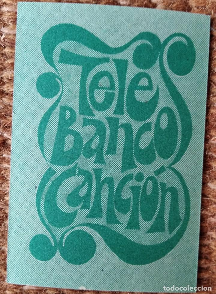 Coleccionismo cromos antiguos: TELE BANCO CANCION - LOS ALBAS - Foto 2