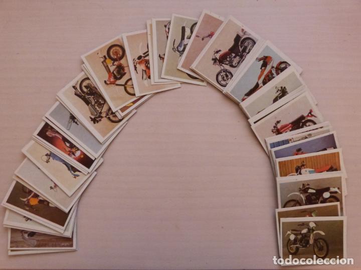 Coleccionismo Cromos antiguos: LOTE DE 82 CROMOS ANTIG&Uuml;OS DE SUPER MOTOS DEL MUNDO SIN PEGAR SIN REPETIR A&Ntilde;O 1982 DE IBERDIS S.A