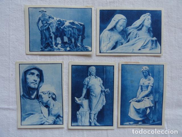 Collectionnisme Cartes &agrave; collectionner anciennes: 2&ordm; &Aacute;LBUM GALLINA BLANCA. SERIE 98 - EL SENTIMIENTO EN LA ESCULTURA -. LOTE 5 CROMOS.