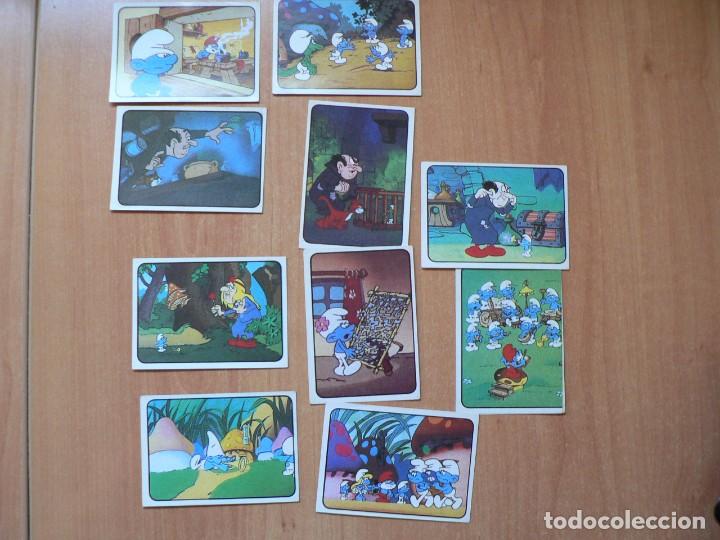 Coleccionismo cromos antiguos: LOTE DE 10 CROMOS DISTINTOS DE LOS PITUFOS 1982 - Foto 1