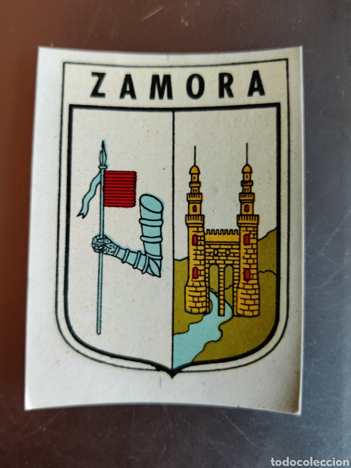 Coleccionismo Cromos antiguos: Pegatina Cromo Calcoman&iacute;a A&ntilde;os 70 Nueva Resto Tienda Escudo Ciudad de Zamora