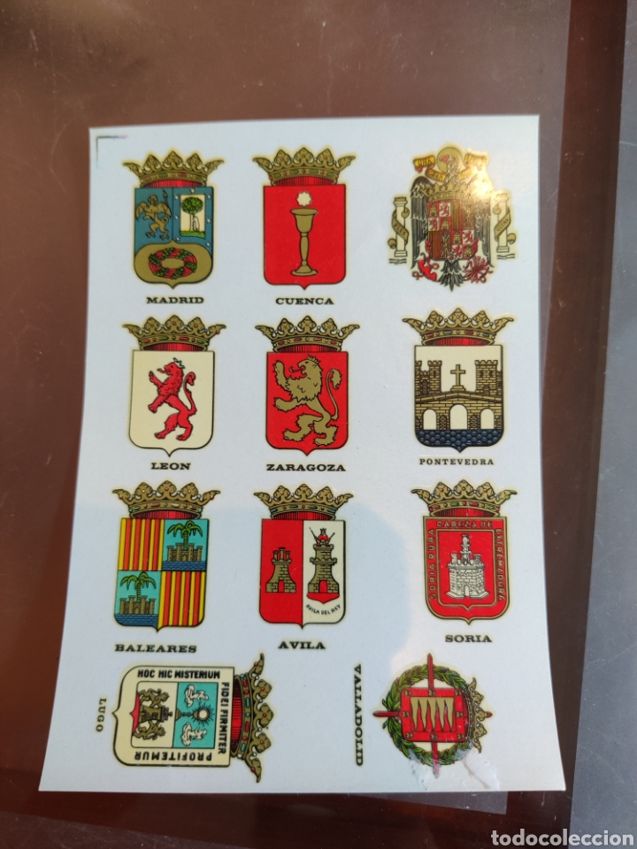 Coleccionismo Cromos antiguos: ESTAMOS LIQUIDANDO Hoja Calcoman&iacute;a Pegatina cromo a&ntilde;os 70 Nueva Ortega serie M 603 provincias Espa&ntilde;a