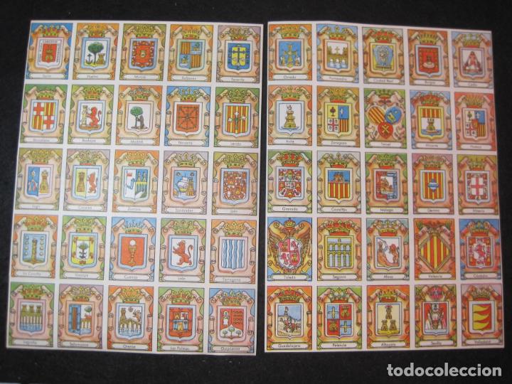 Coleccionismo cromos antiguos: ESCUDOS DE CIUDADES-LAMINAS CON 50 CROMOS-VER FOTOS-(K-3539)