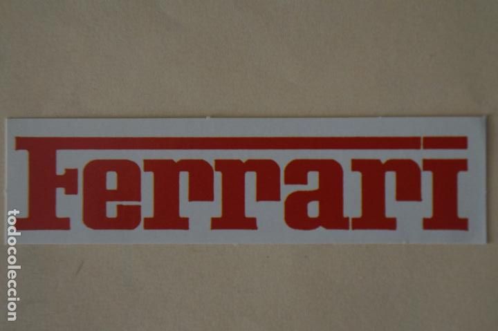 Coleccionismo cromos antiguos: CROMO DE COCHES FERRARI MATE SIN PEGAR A&Ntilde;O 1987 DEL ALBUM ADHESIVAS SPORT 2 DE COMICROMO