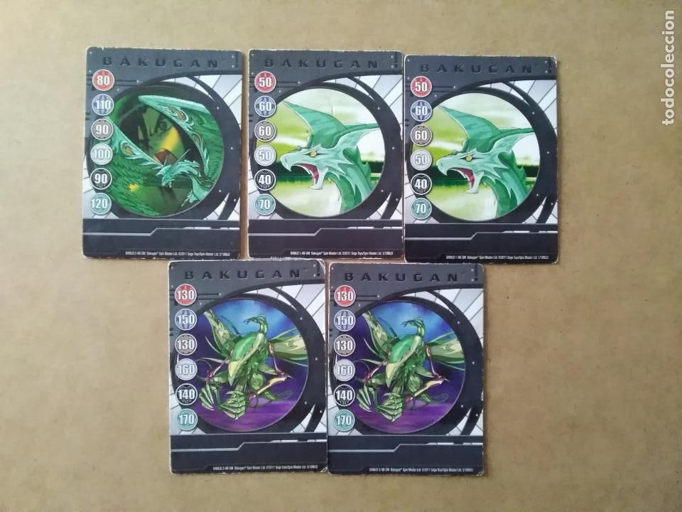 Coleccionismo cromos antiguos: LOTE DE 5 BAKUGAN - Foto 1