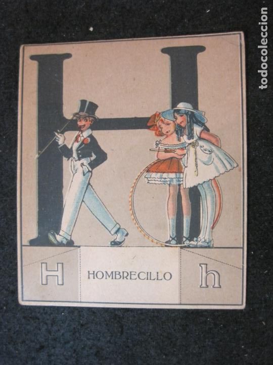Coleccionismo cromos antiguos: OPISSO-ABECEDARIO-LETRA H-HOMBRECILLO-CROMO ANTIGUO-VER FOTOS-(82.290)