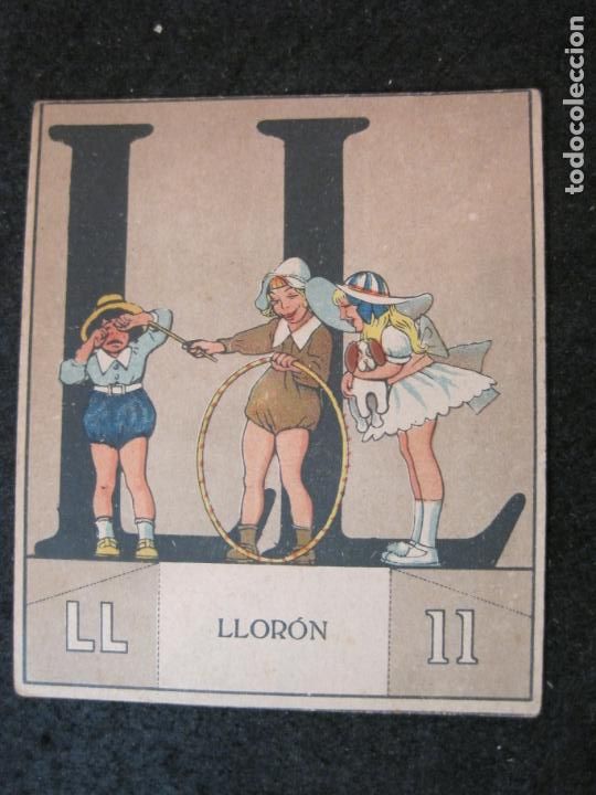 Coleccionismo cromos antiguos: OPISSO-ABECEDARIO-LETRA LL-LLORON-CROMO ANTIGUO-VER FOTOS-(82.291)
