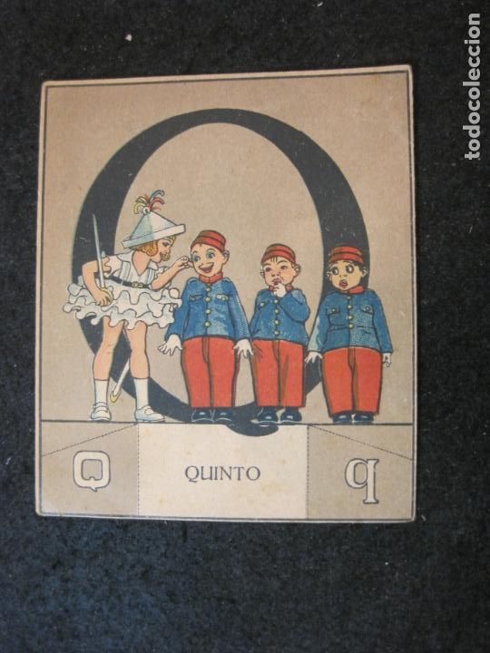 Coleccionismo cromos antiguos: OPISSO-ABECEDARIO-LETRA Q-QUINTO-CROMO ANTIGUO-VER FOTOS-(82.292)