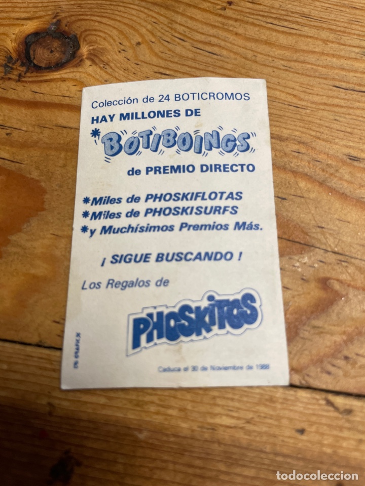 Coleccionismo cromos antiguos: Phoskitos botiboings - Foto 2