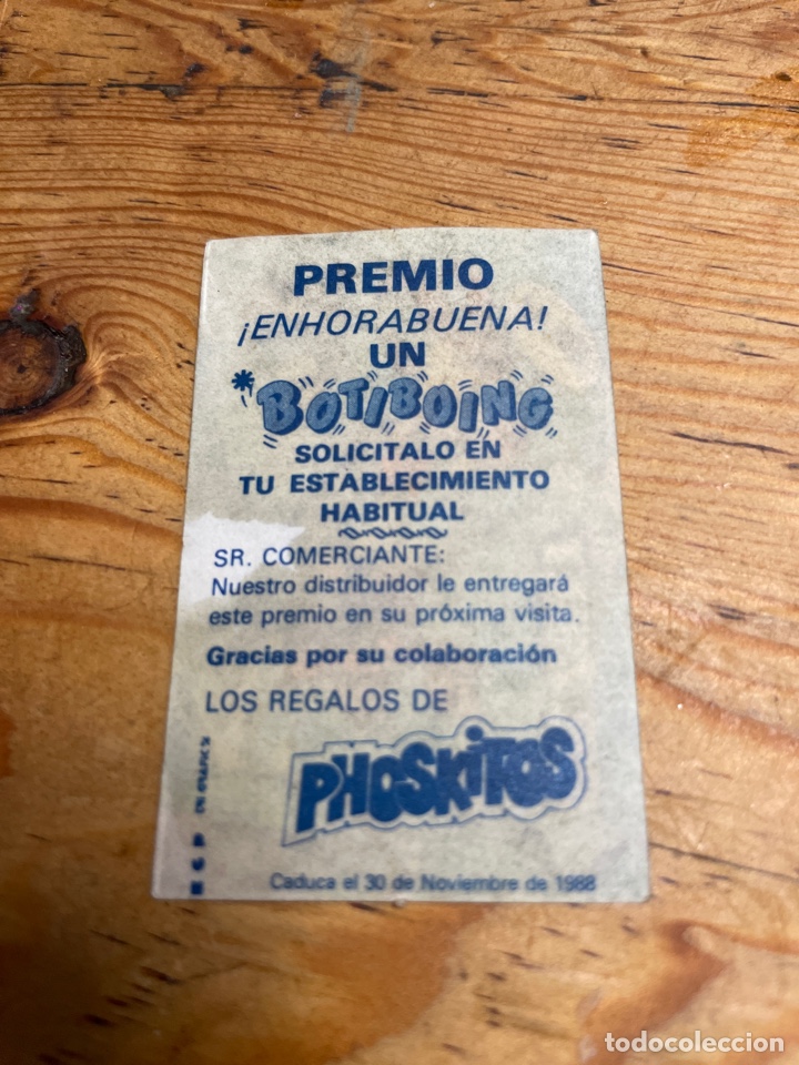 Coleccionismo cromos antiguos: Phoskitos botiboings - Foto 2