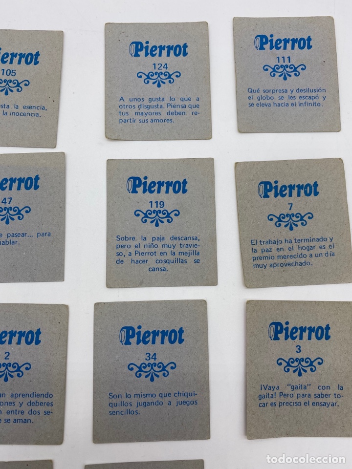 Coleccionismo cromos antiguos: Lote de cromos Pierrot - Foto 3