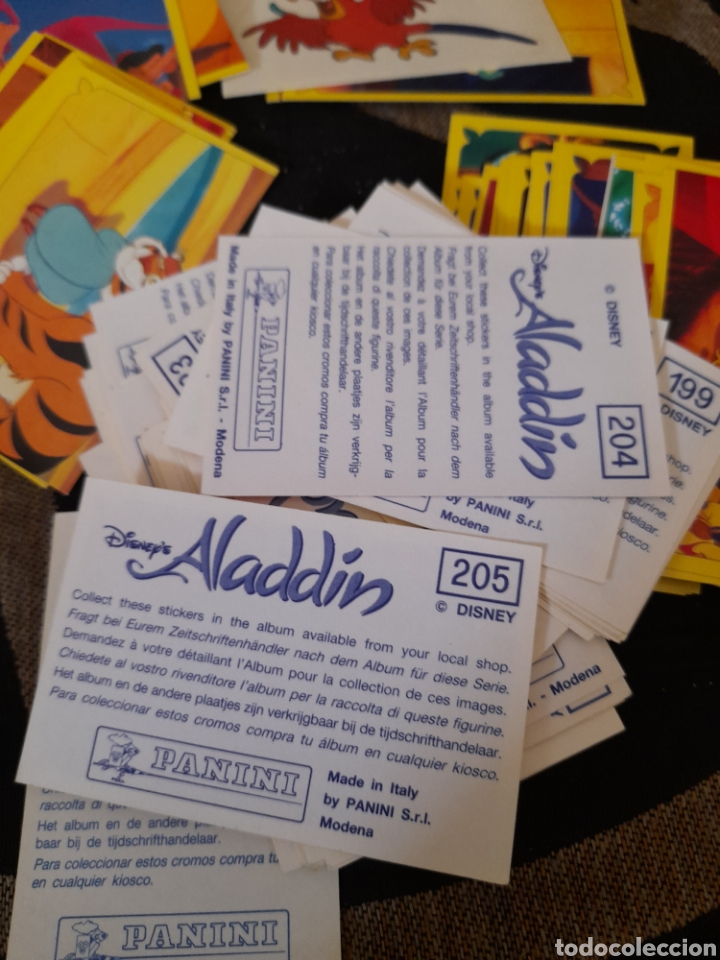 Coleccionismo cromos antiguos: 108 cromos diferentes de Aladdin de Panini - Foto 2
