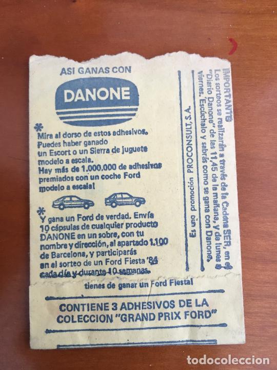 Coleccionismo cromos antiguos: gran prix danone sobre de cromos - Foto 2