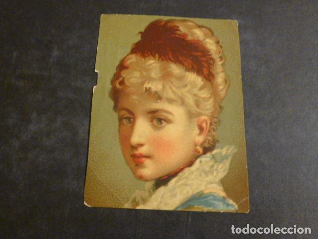 Coleccionismo cromos antiguos: MUJER ELEGANTE CROMO SIGLO XIX - Foto 1