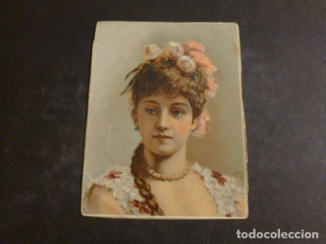 Coleccionismo cromos antiguos: MUJER ELEGANTE CROMO SIGLO XIX - Foto 1