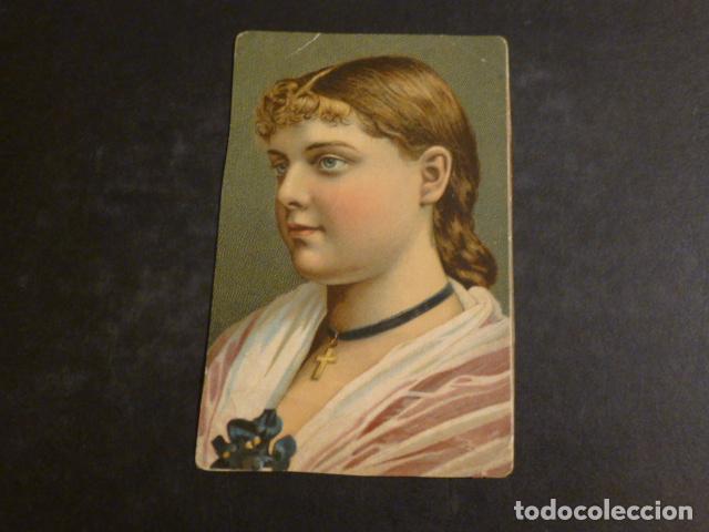 Coleccionismo cromos antiguos: DAMA ELEGANTE CROMO SIGLO XIX - Foto 1