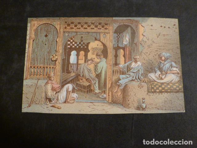 Collezionismo Figurine antiche: ESCENA MORISCA CROMO SIGLO XIX